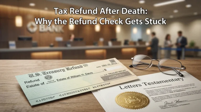 Tax Refund After Death: Why the Refund Check Gets Stuck (Executor and Estate Context)