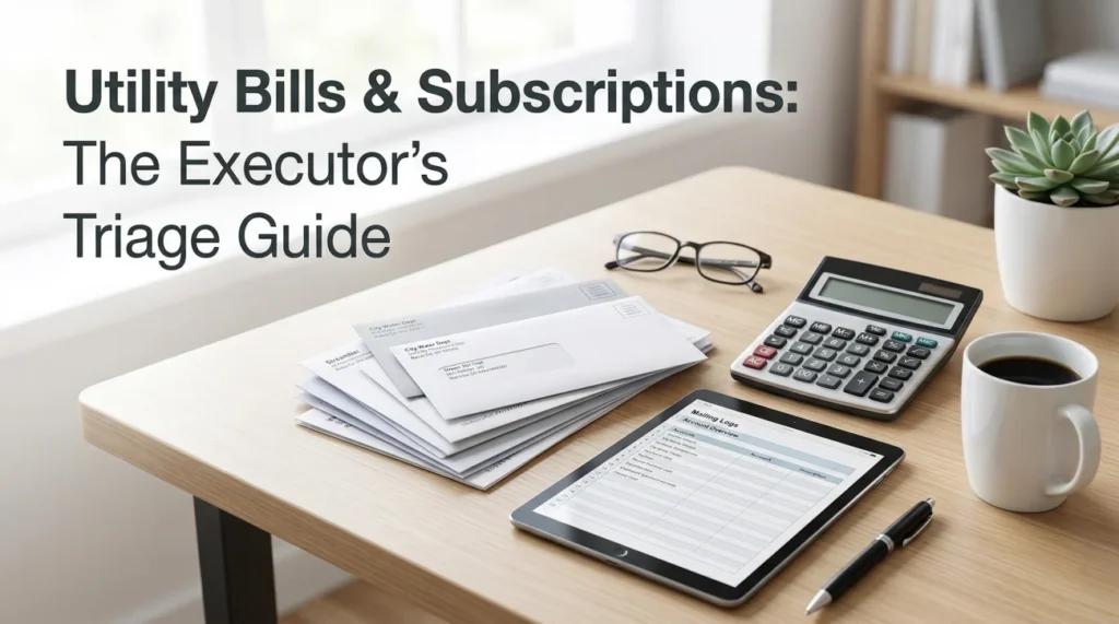Utility Bills After Death Executor