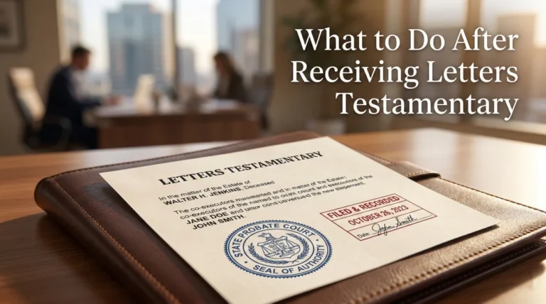 What to Do After You Receive Letters Testamentary: The First 10 Actions