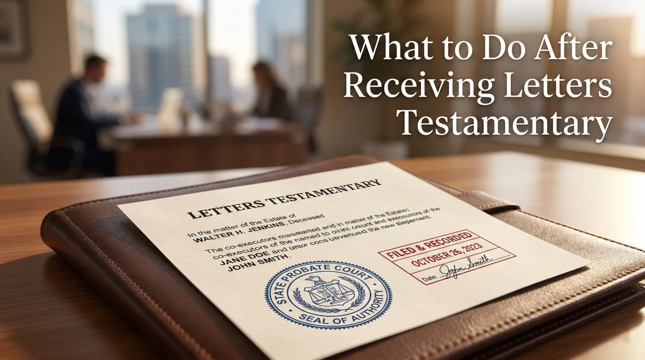 What To Do After You Receive Letters Testamentary